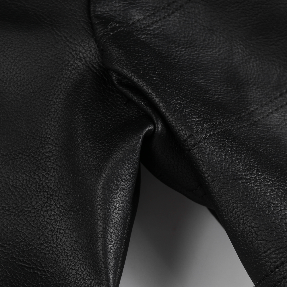 Espnman Men's Leather Motorcycle Jacket