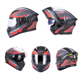 Leopard 989 Modular Bluetooth Helmet with LED Lights