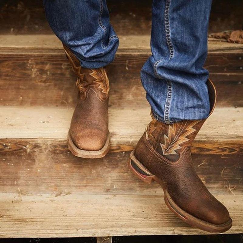 Men's Waterproof Western Boots Cowboy Boots
