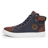 Men's Outdoor High Top Skate Shoes Casual Lace Up Comfy Ankle Boots