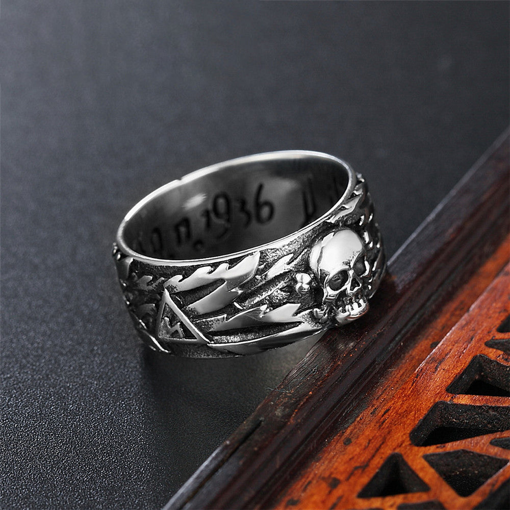 Gothic Skull Couple Band Rings
