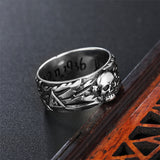 Gothic Skull Couple Band Rings