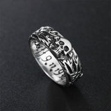 Gothic Skull Couple Band Rings