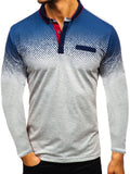 Printed Long Sleeve Polo T-Shirts