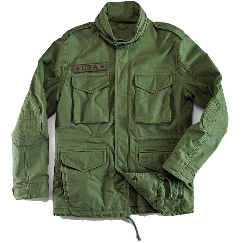 Men's Vintage Multi-pocket Usa Velcro Coat