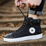 Men's Outdoor High Top Skate Shoes Casual Lace Up Comfy Ankle Boots