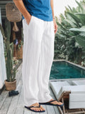 Men's Cotton Linen Style Casual Trousers