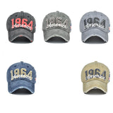 Mens Outdoor 1964 Embroidery America Baseball Cap