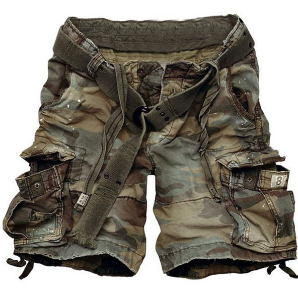 Mens Outdoor Camouflage Casual Shorts