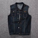 Men's Plus Size Denim Vest