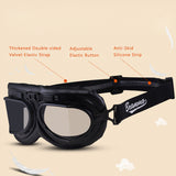 Espnman Retro Motorcycle Goggles with Adjustable Strap