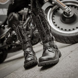 Punk Motorcycle Cruiser Boots