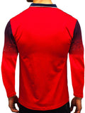 Printed Long Sleeve Polo T-Shirts