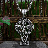 Nordic Mythology Vintage Exquisite Cross Pendant Necklace