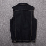 Men's Plus Size Denim Vest