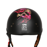 Sun Shield Half Helmet DOT