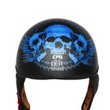 Sun Shield Half Helmet DOT