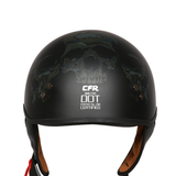Sun Shield Half Helmet DOT
