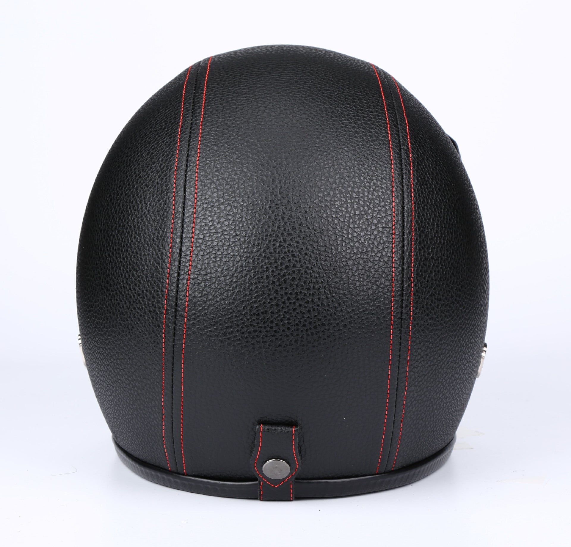 Vintage Harley 3/4 Open Face Helmet - Black Leather