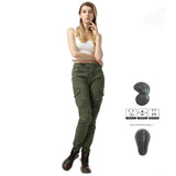 Flame 6 Lady Biker Jeans with CE Armor Protector