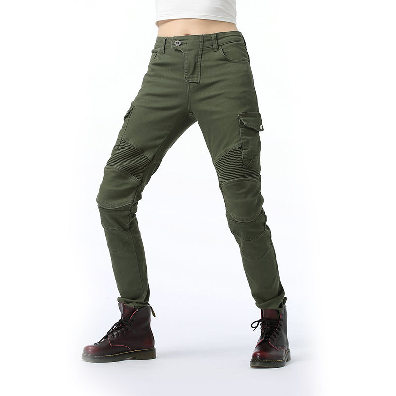 Flame 6 Lady Biker Jeans with CE Armor Protector