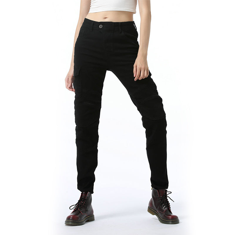 Flame 6 Lady Biker Jeans with CE Armor Protector
