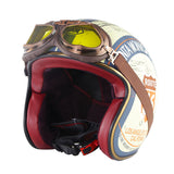 Vintage Open Face Helmet Harley Retro Helmet