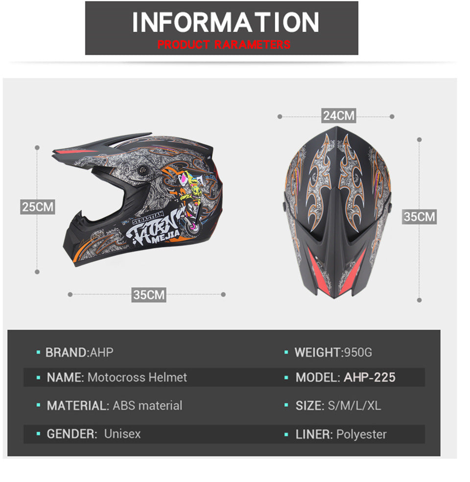 Off-Road Motorcycle Helmet Motocross ATV Dirt Bike Racing Helmet