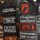 Espnman Leather Vest with 42 Patches