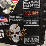 Espnman Leather Vest with 42 Patches