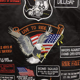 Espnman Leather Vest with 42 Patches
