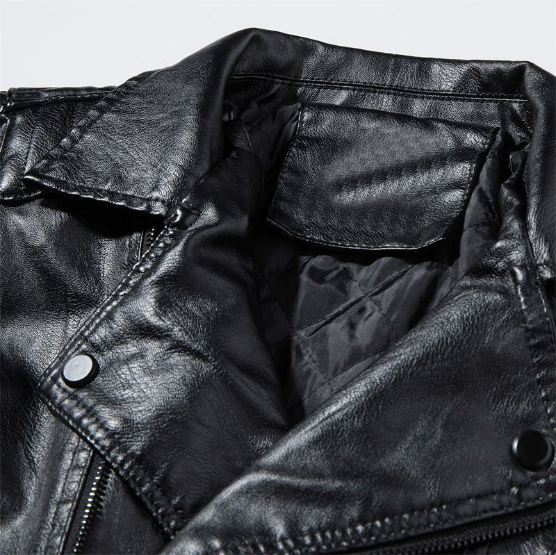 Men's Classic Moto Leather Jacket