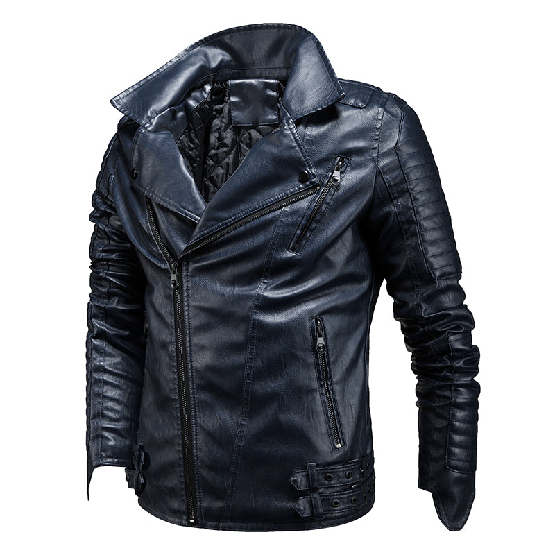 Men's Classic Moto Leather Jacket