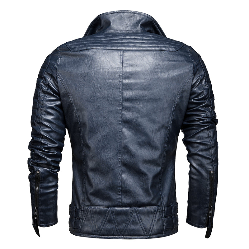 Men's Classic Moto Leather Jacket