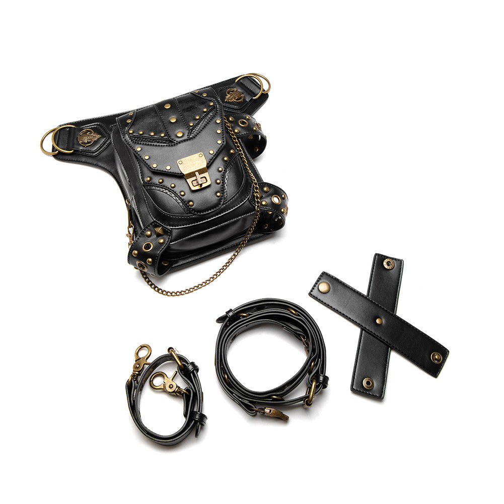 Steampunk Motorcycle Bag Retro Gothic Waist Bag