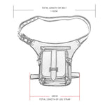 Retro Black Motorcycle Waist Bag
