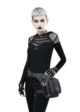 Retro Black Motorcycle Waist Bag
