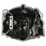 Grim Reaper Memento Mori Skull Belt Buckle
