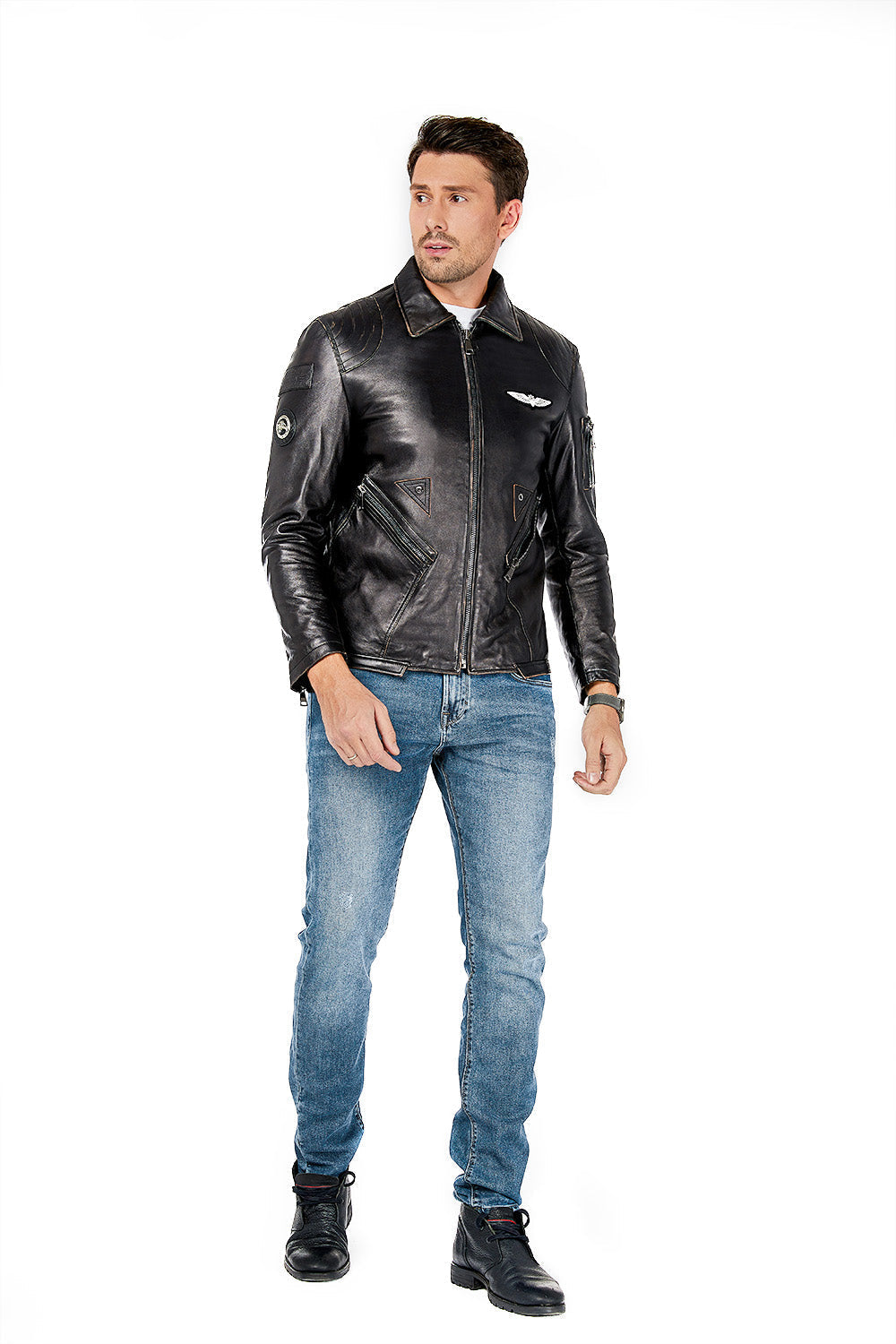 Eagle CM1 Men's Motorcycle Leather Jacket