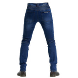 Motorcycle Riding N97 Jeans With Knee Pads - Blue