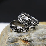 Gothic Skull Couple Band Rings