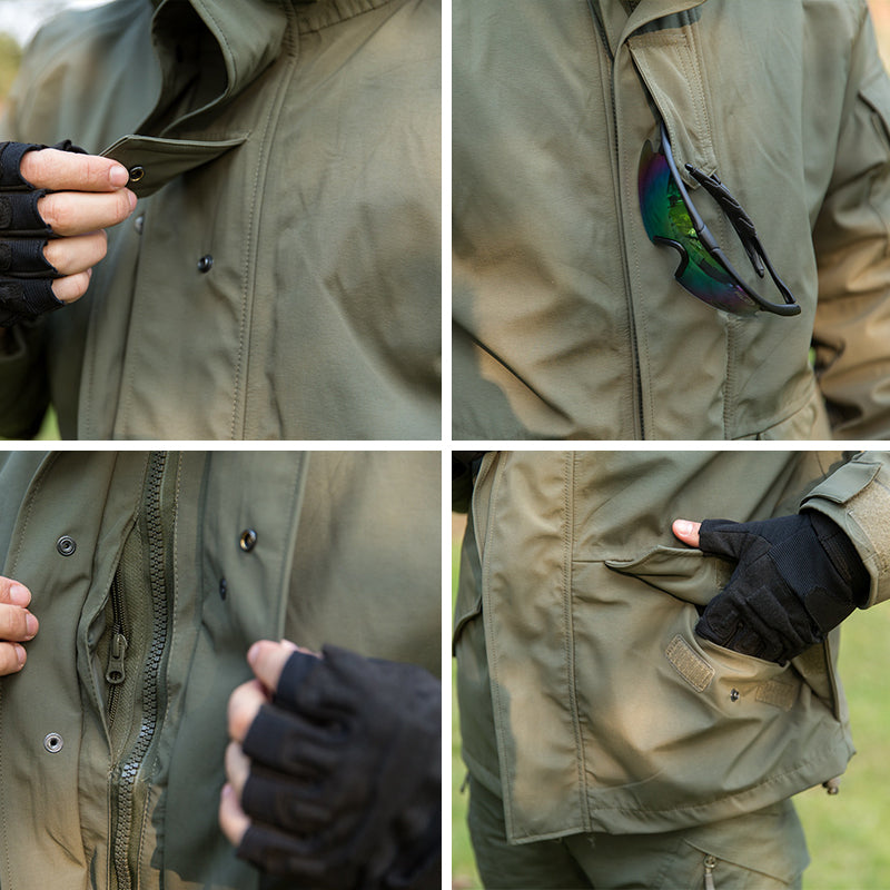 G8 Soft Shell Tactical Jacket Military Fleece Hooded Coat