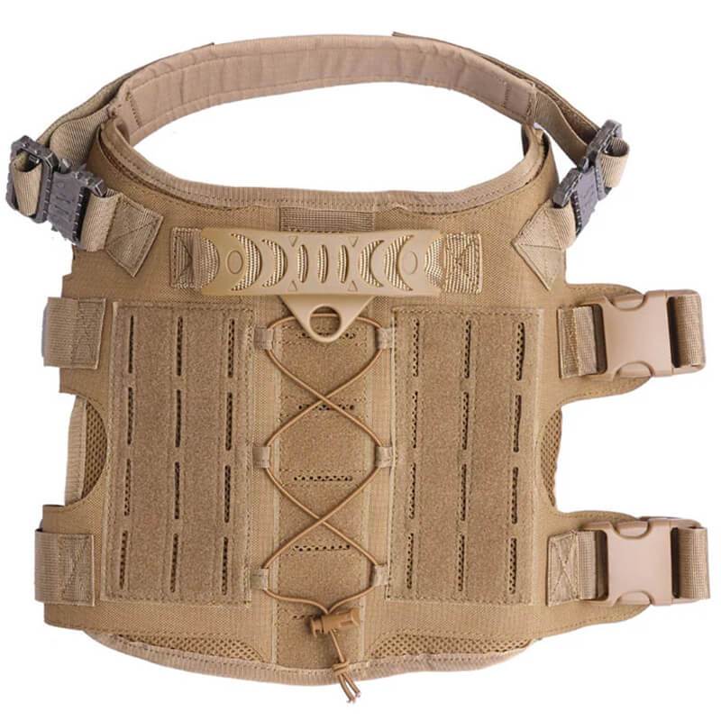 Nylon Tactical Service Dog Harness Heavy Duty Dog Training No Pull Dog Harness
