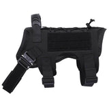 Nylon Tactical Service Dog Harness Heavy Duty Dog Training No Pull Dog Harness