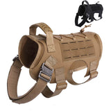 Nylon Tactical Service Dog Harness Heavy Duty Dog Training No Pull Dog Harness
