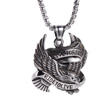 Live To Ride Eagle Pendant