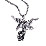 Flying Eagle Catch The Skull Pendant