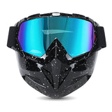 Motorcycle Goggles with Cool Detachable Face Shield
