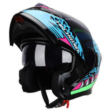 Leopard 989 Modular Bluetooth Helmet with LED Lights