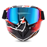 Motorcycle Goggles with Cool Detachable Face Shield